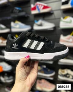 Adidas Forum Camurça Preto e Branco