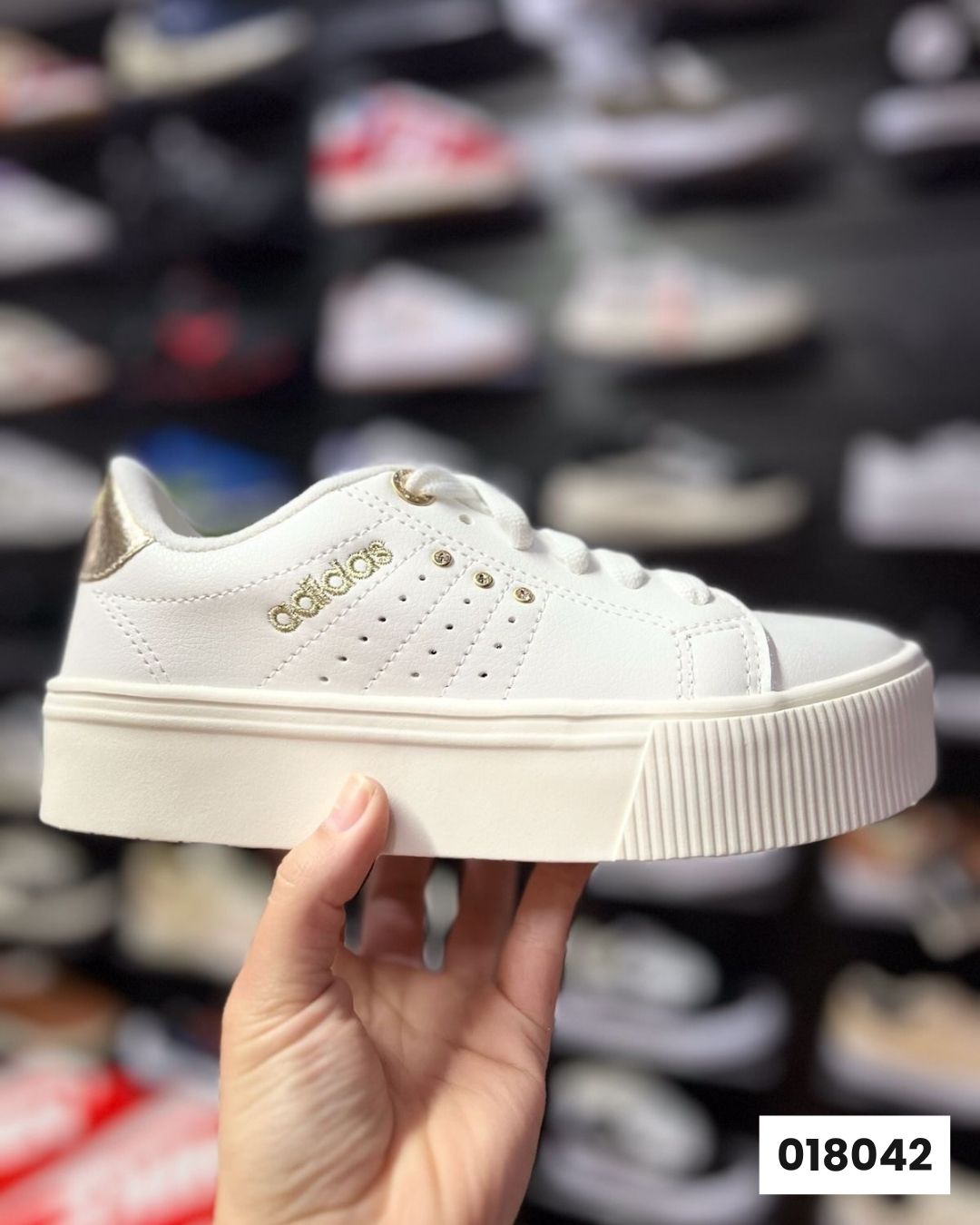 Adidas Grand Court Branco Ouro