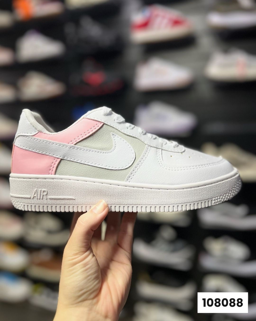 Nike Air Force Branco Gelo Rosa PL