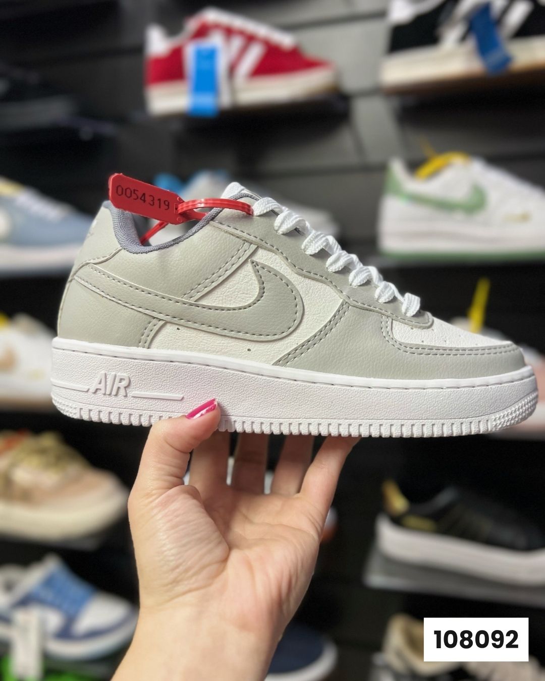 Nike Air Force Cinza Branco