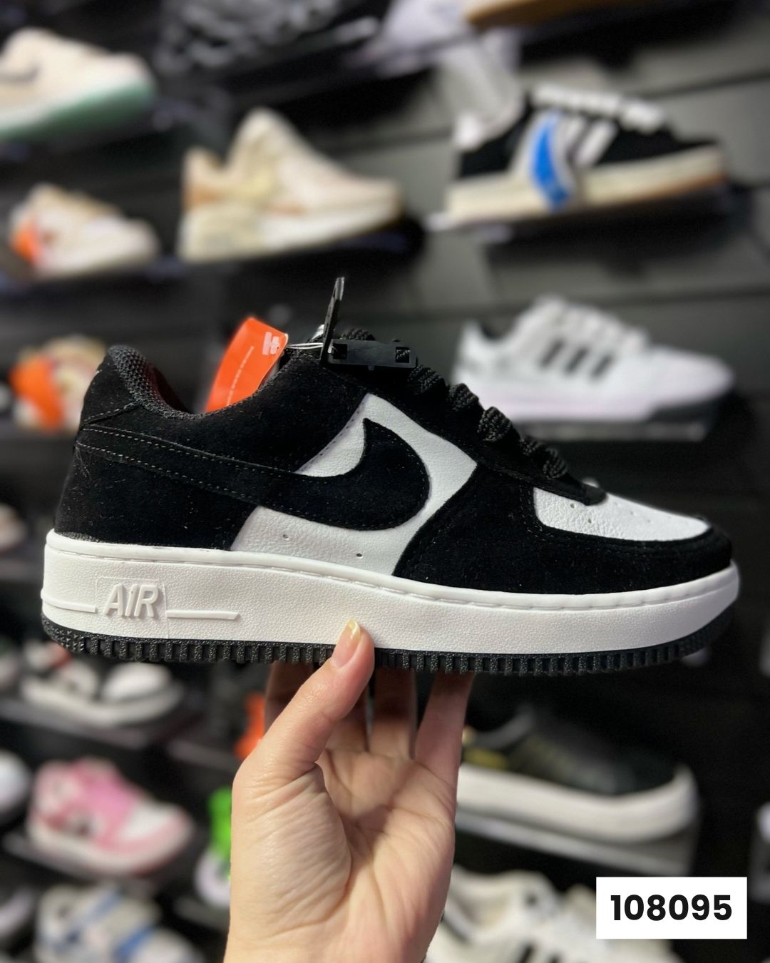 Nike Air Force Duo Preto Camurça