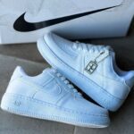 Nike Air Force Branco Aveludado Pingente