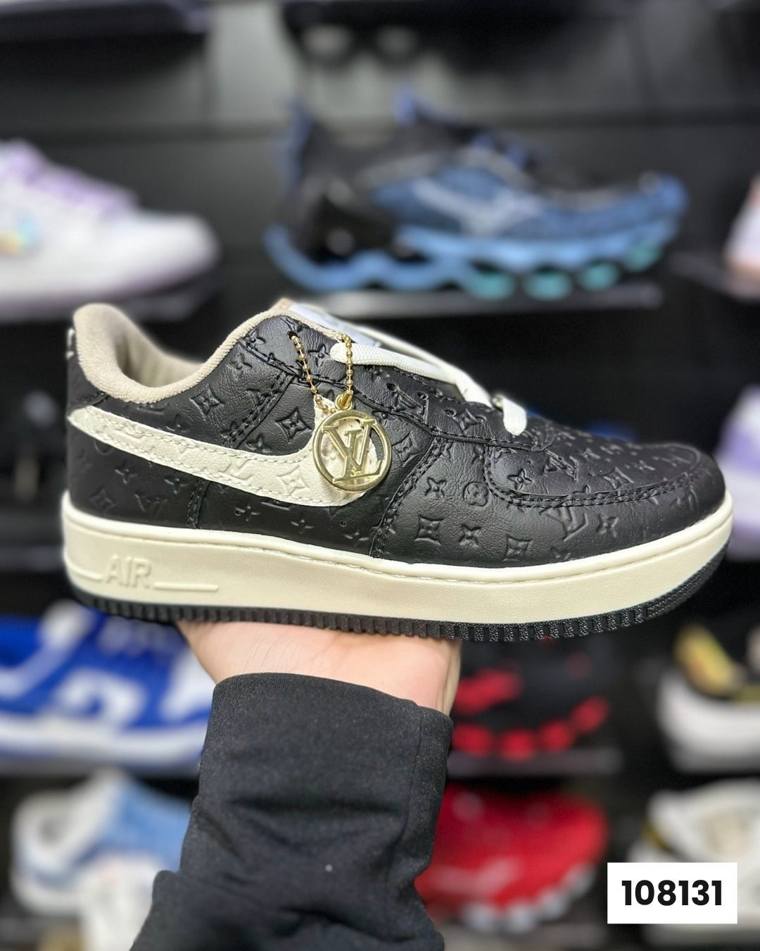 Nike Air Force Louis Vuitton Nelore Preto