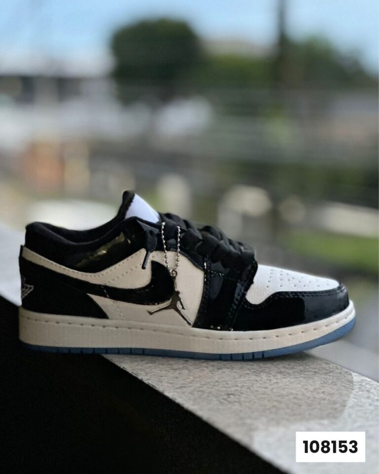 Nike Dunk Jordan Preto Branco Azul